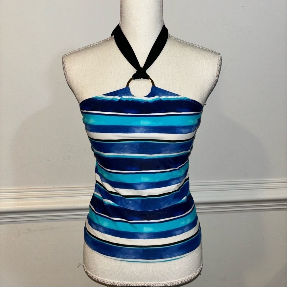 Chaps Tankini, sz 6 - Picture 2 of 9